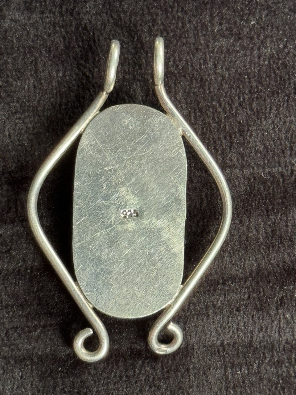 Enamel Unique Sterling Silver Pendant Snake Lizard image 2