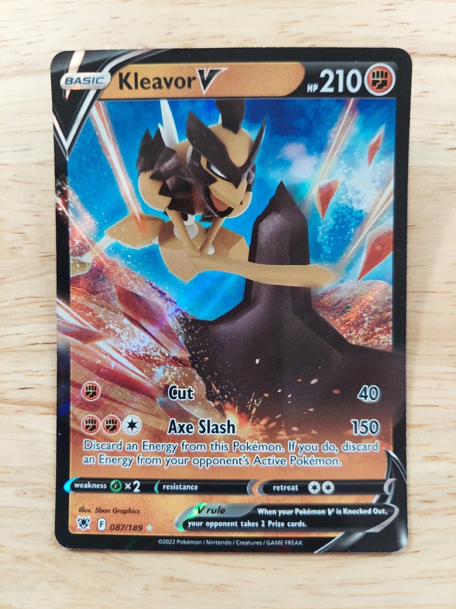 kleavor v pokemon card value Kleavor V Black Star Promo SWSH 248, NM Pokemon Card main image 1