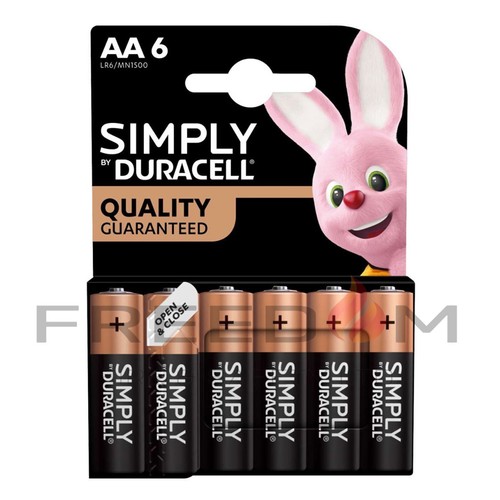 Duracell AA AAA Batteries Simply Alkaline LR03, LR6 10 Year Warranty, Far Expiry - Picture 6 of 24