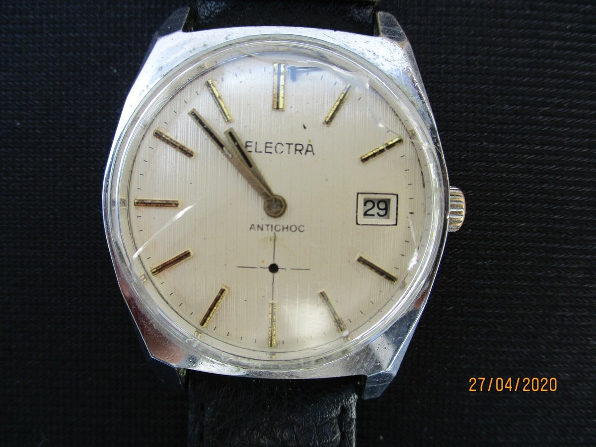 Montre Bracelet Electra Argent Vintage Pour Femme - Occasion Très Bon état