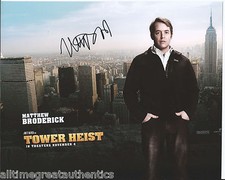 MATTHEW BRODERICK HAND SIGNED AUTHENTIC 'TOWER HEIST' 8X10 PHOTO w/COA FERRIS