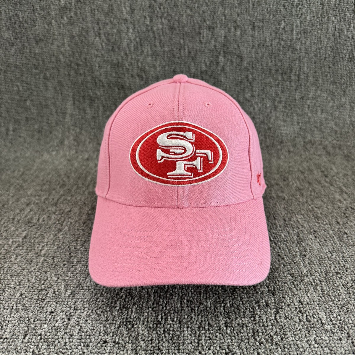 '47 Brand San Francisco 49ers Dad Hat Strapback Pink One Size NFL Cap