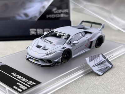 ED King 1:64 Gray LB Huracan GT Racing Sports Model Diecast Collect Car