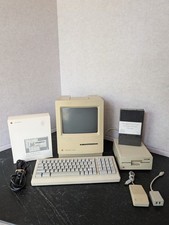 Vintage Apple Macintosh Classic Computer Bundle Powers On Keyboard Mouse System