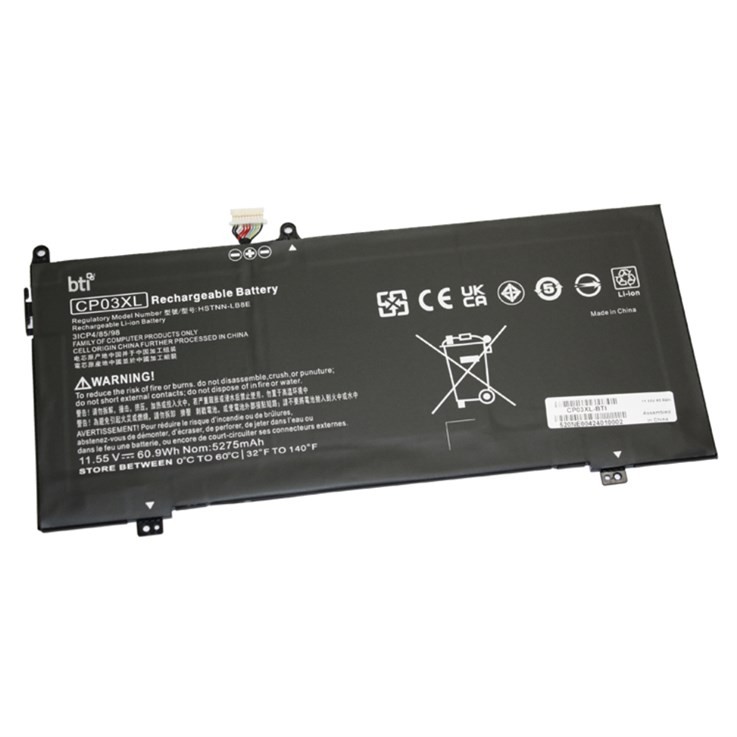 BTI CP03060XL compatible 60.9Wh 3-cell battery for HP SPECTRE X360 13-AE