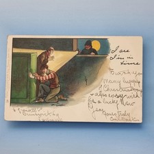 Comic Postcard 1904 Police Safe Crackers Torch Lance Thackeray Chromo Litho