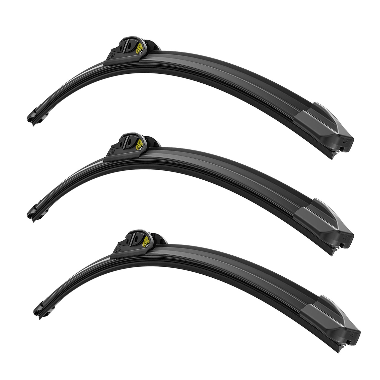 Valeo Ultimate Beam Hook 3pc Wiper Blade Kit Front Left 20in Right 18in Rear 17in