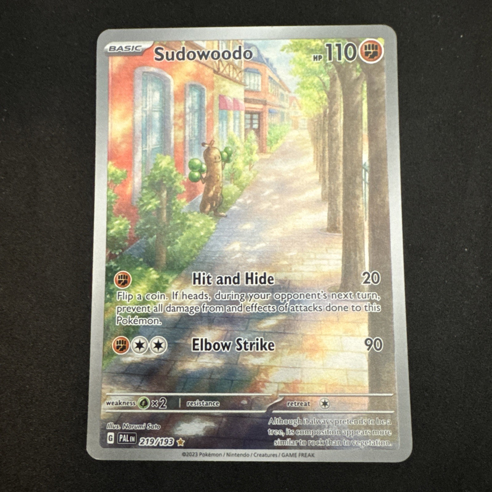 Sudowoodo 219/193 (Illustration Rare; NM) – Sv02: Paldea Evolved – Pokémon TCG
