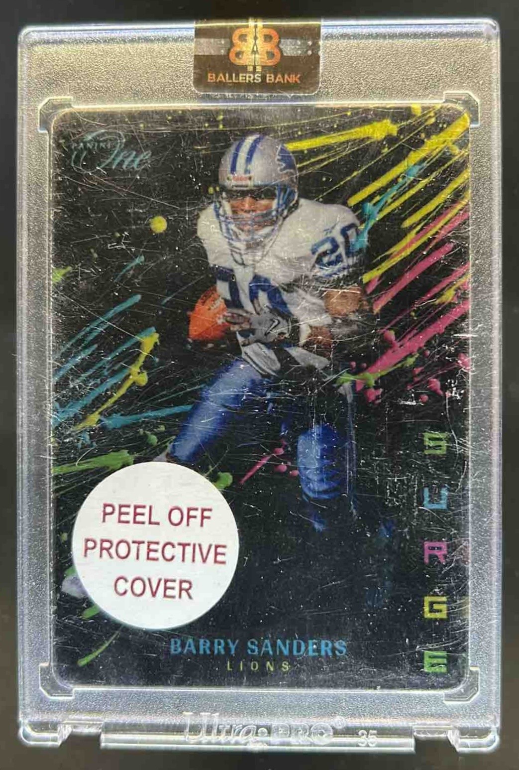 2022 Panini One Barry Sanders Surge #SRG-BSA Lions