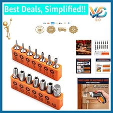 14-Piece Tamper Resistant Star Bits S2 Alloy Steel T5-T40 Security Torx Set P...