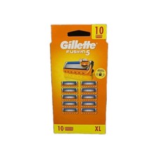 Gillette Fusion5 10 x Cartridges Refill Pack 5-Blade Razors Shaver for Men 100%