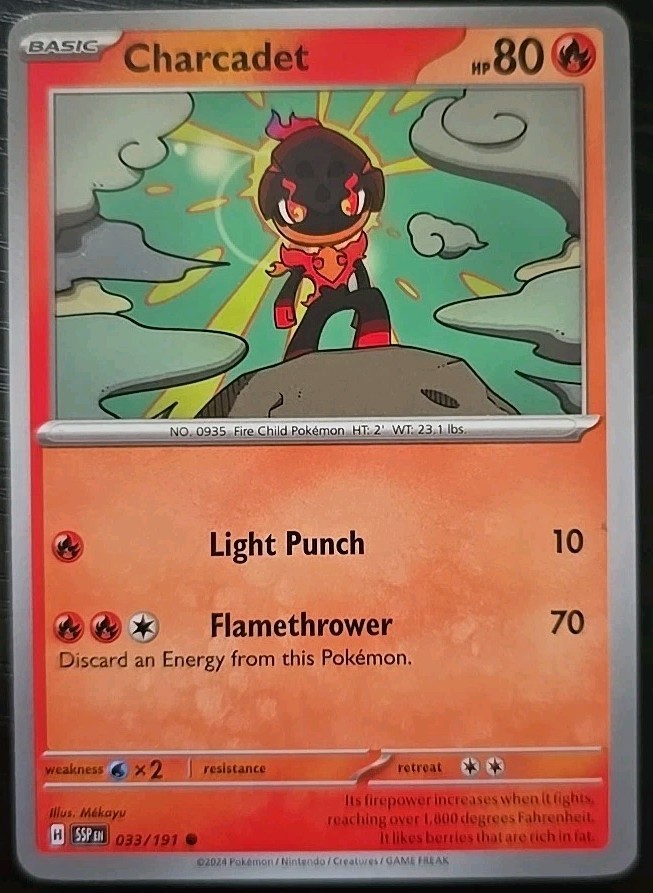 Charcadet 33/191 Common | Surging Sparks | Pokemon Card