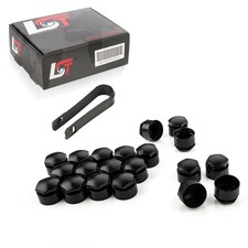 20x Radschraubenkappen Anti-Diebstahl Set 17 mm Abzieher für AUDI R8 4S TTRS FV