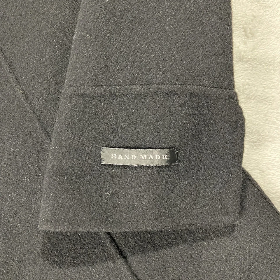 Kenar 100% Boiled Wool Long Sleeve Open Cardigan Coat Black Women’s L Minimal - Image 3 of 4