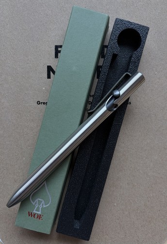 Tactile Turn Watches of Espionage WOE 2.0 Bolt Action Titanium Pen