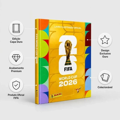 Panini Golden Album 2026 World Cup Hardcover FIFA WC Brazilian