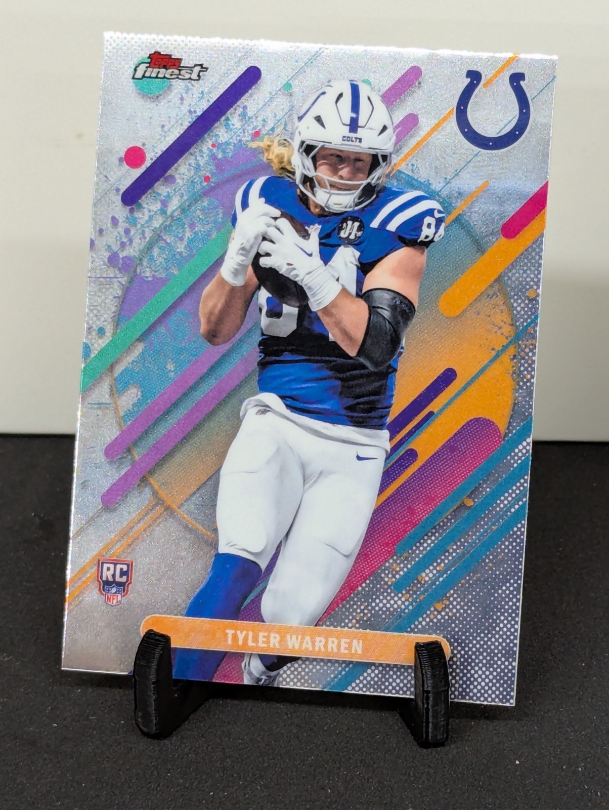 2025 Topps Finest Tyler Warren Rare RC Rookie #220 Indianapolis Colts