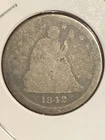 1842 O Large Date Seated Liberty Silver Quarter Dollar 25C AG About Good