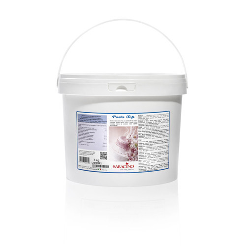 Saracino Pâte de Sucre Top Tropical 5Kg. Blanc DEC044K5