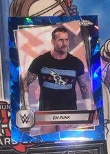 2025 WWE Topps Chrome Sapphire CM Punk