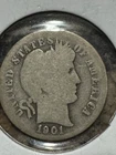 1901-S Barber Dime, Tough Date, Free Shipping