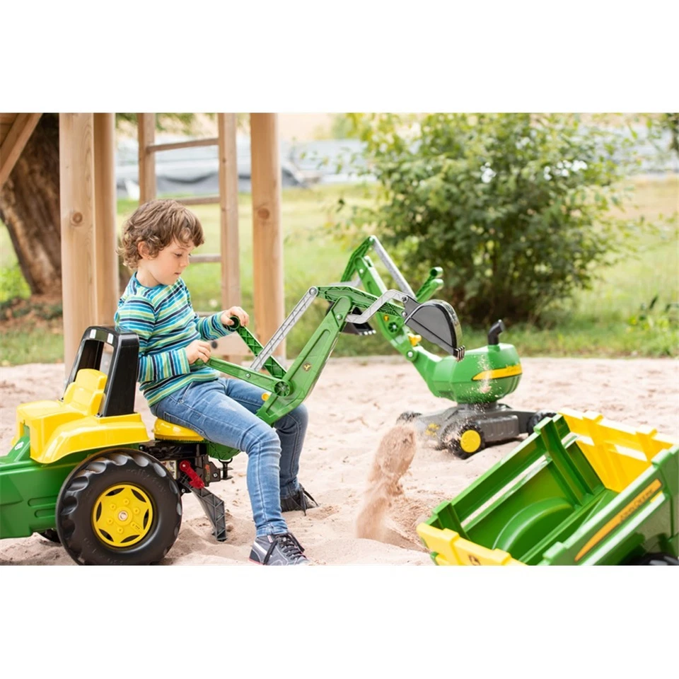 John Deere Rolly Junior JD Tractor with Loader & Excavator (Ages 3-8) - image 2 of 2