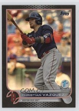 2022 Topps Series 1 1st Edition Black 2/25 Christian Vazquez #63 1ek2