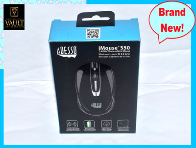 ADESSO S50B iMouse Wireless Mini Mouse, Blue. Brand New, Sealed!