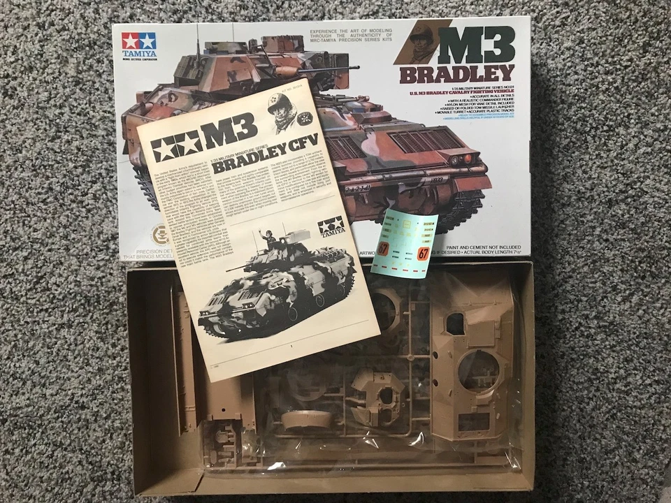 Tamiya M3 Bradley CFV #35131A 1:35 *new/open box* - Image 2 of 2