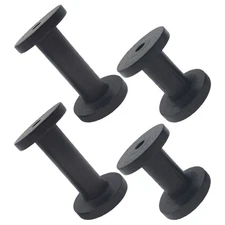 4 Pcs Wooden Yarn Holders Spool Sewing Bobbins Empty Thread Spools