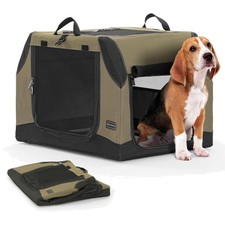 Hundebox Auto faltbar Transportbox Kofferraum Rückbank isoliert