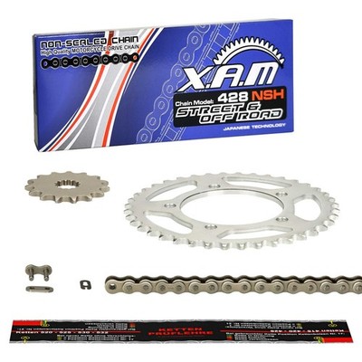 Kettensatz Honda XR 125 L (JD19) 03-08, XAM verstärkt, Clip