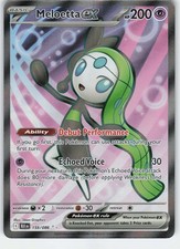 Meloetta ex 159/086 Ultra Rare Holo SV: Black Bolt NM Pokémon
