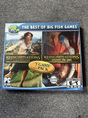 Big Fish Games PC 2 Game Pack Reincarnations Awakening & Uncover the Past New
