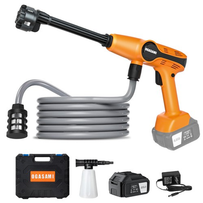 #ad OGASAMI PORTABLE PRESSURE WASHER CORDLESS 1.85MPA PRESSURE WASHER D 021 ORANGE $57.42
