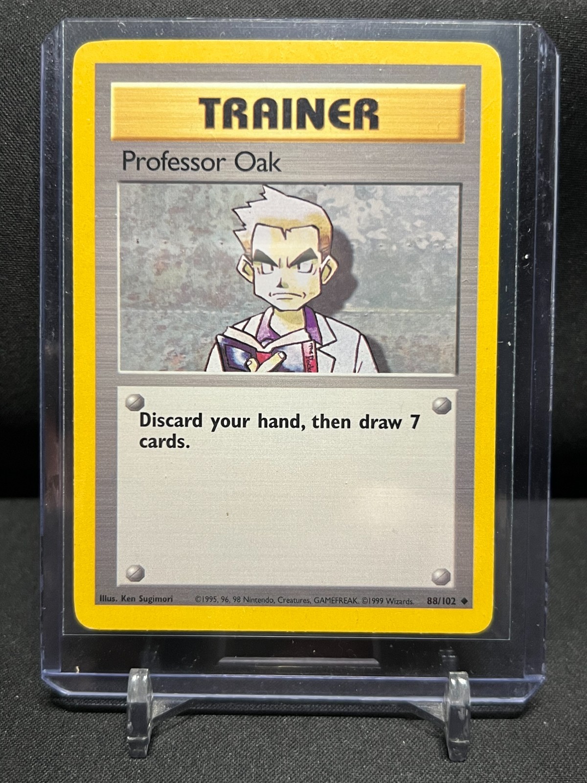 Professor Oak 88/102 Pokémon 1999 Unlimited Base Set LP
