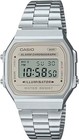 Casio Vintage Digital Watch A168WA-8AY Silver/Beige for Men, Women, Kids