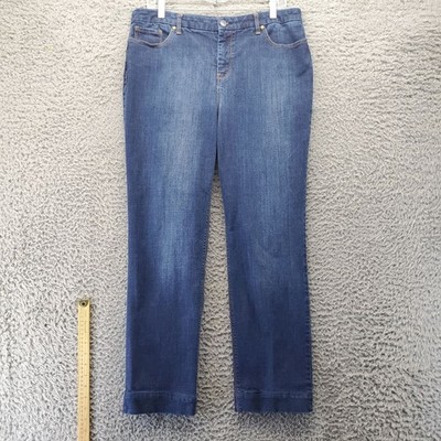 Chicos Jeans Womens 2 US 12 Blue Slim Leg So Lifting Stretch Denim