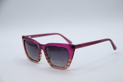 NEW NICOLE MILLER RESORT MONACO C02 CLEAR PURPLE AUTHENTIC SUNGLASSES 52-19
