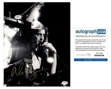 Alice Cooper Signed Autographed 11x14 Photo Live in Concert Electric Chair ACOA