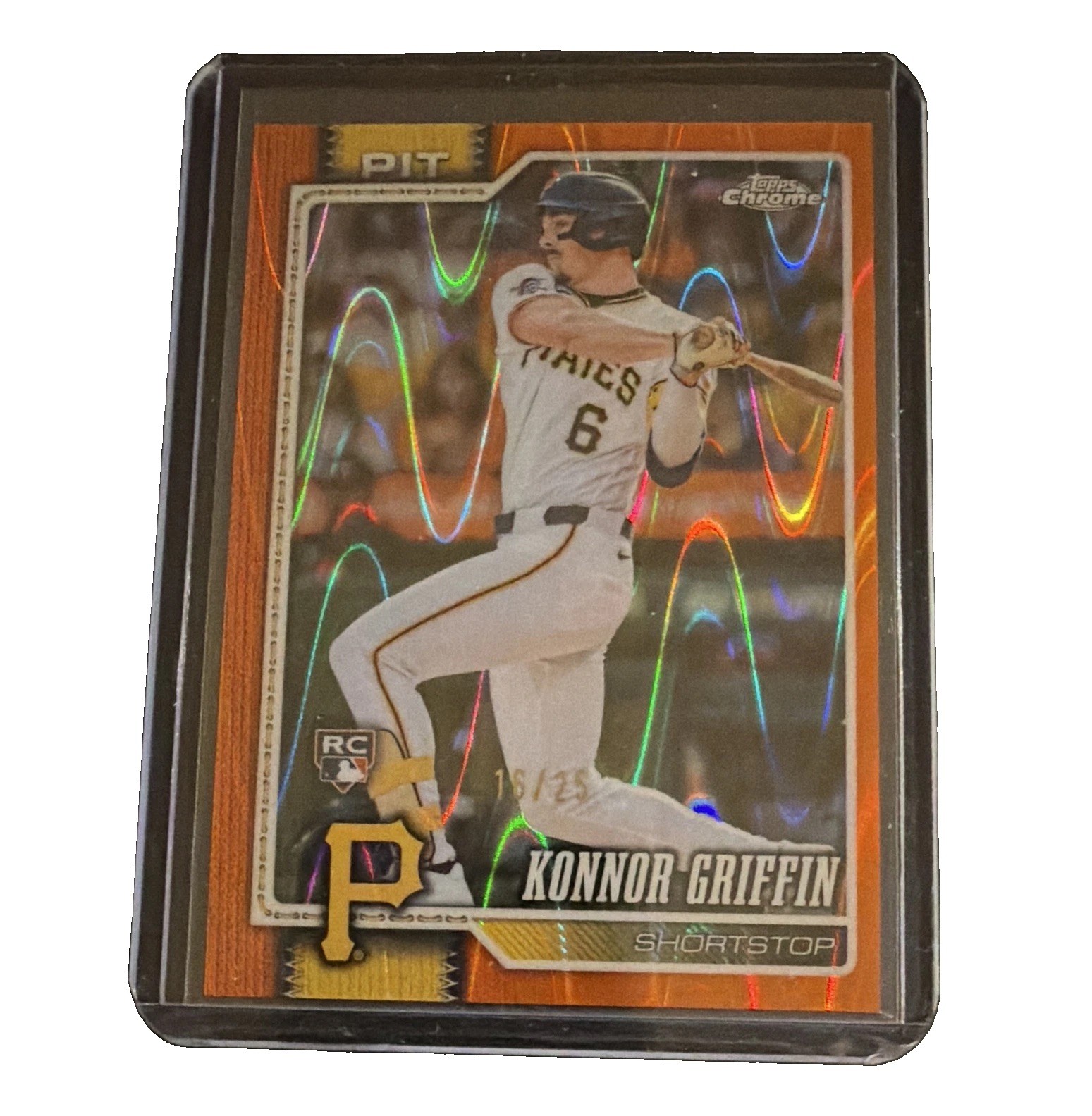 2026 Topps Chrome #74 Konnor Griffin RC Orange Ray-wave Refractor #’d 16/25
