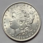1896 USA $1 MORGAN SILVER DOLLAR COINSNAP GRADED SEE DESCRIPTION PHILADELPHIA