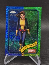 Kitty Pryde #188 2025 Topps Chrome Marvel Blue & Green Shimmer Refractor /199 SP