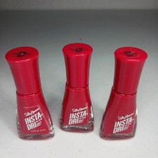 3 Sally Hansen Insta Dri 373 Rapid Red .31 Oz Nail Color