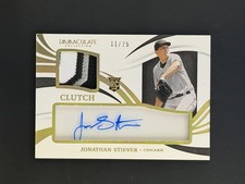 2021 Panini Immaculate Clearly Clutch Materials Auto Jonathan Steiver /25