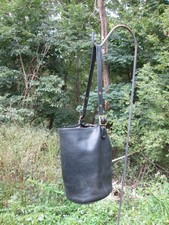 Vintage Coach Black Duffle Sac XL Hobo Bucket Shoulder Feed Bag 9085 USA made
