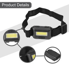 Super light LED COB headlamp Mini torch bike running sports forehead lamp