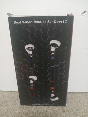 VR Game Handle Attachments for Oculus/Meta Quest 2 Beat Saber Handles 2 in 1 NEW