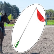 Drapeau d'entraînement pour chevaux, mât télescopique haute visibilité
