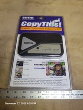 Sima CopyThis Digital Video Copymaster VHS Camcorder to DVD Converter NEW